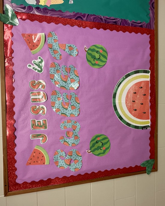 Jesus is Sweet (Watermelon) Bulletin Board Download
